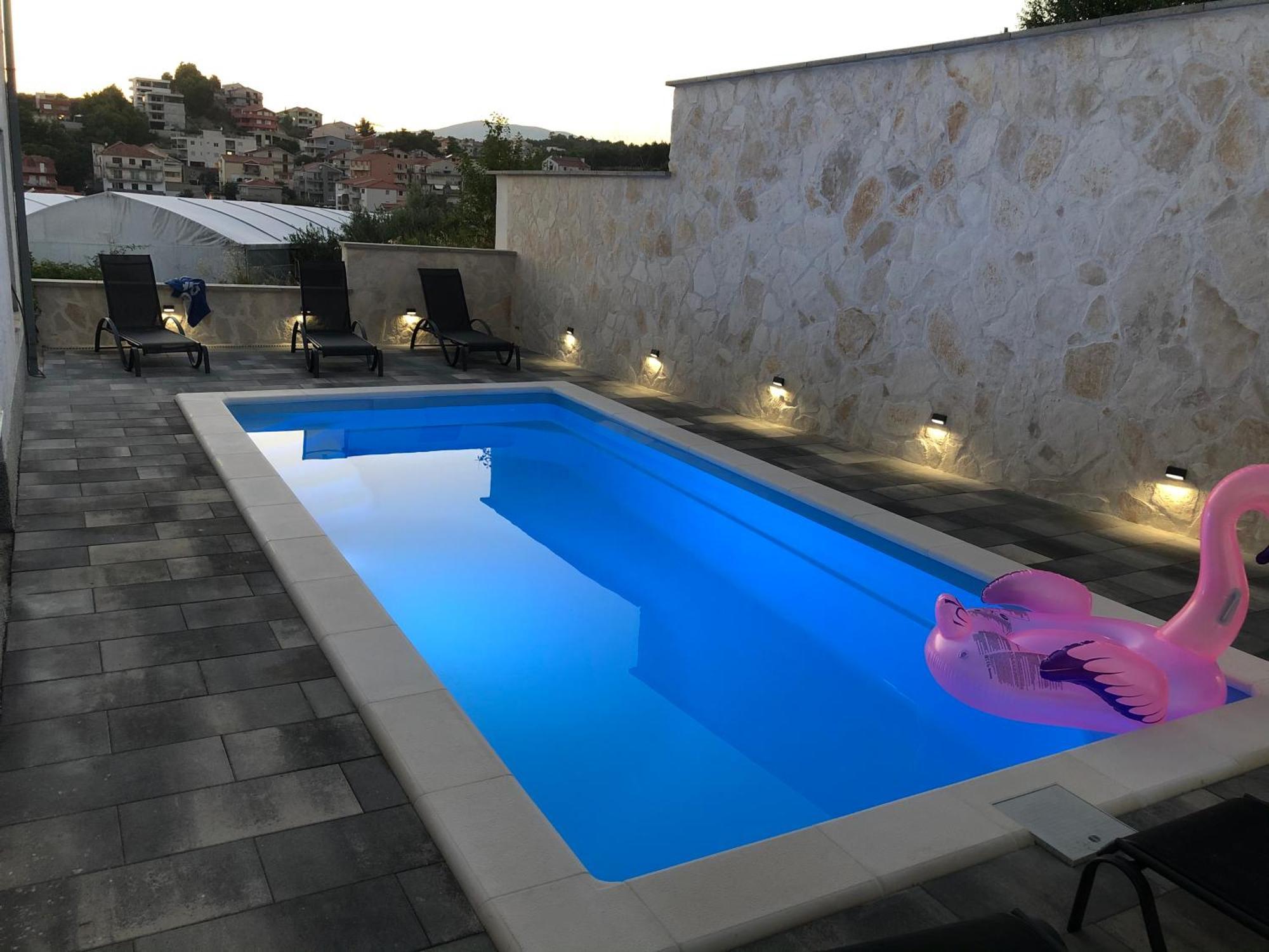 Apartment Frane Podstrana With Private Pool Bagian luar foto