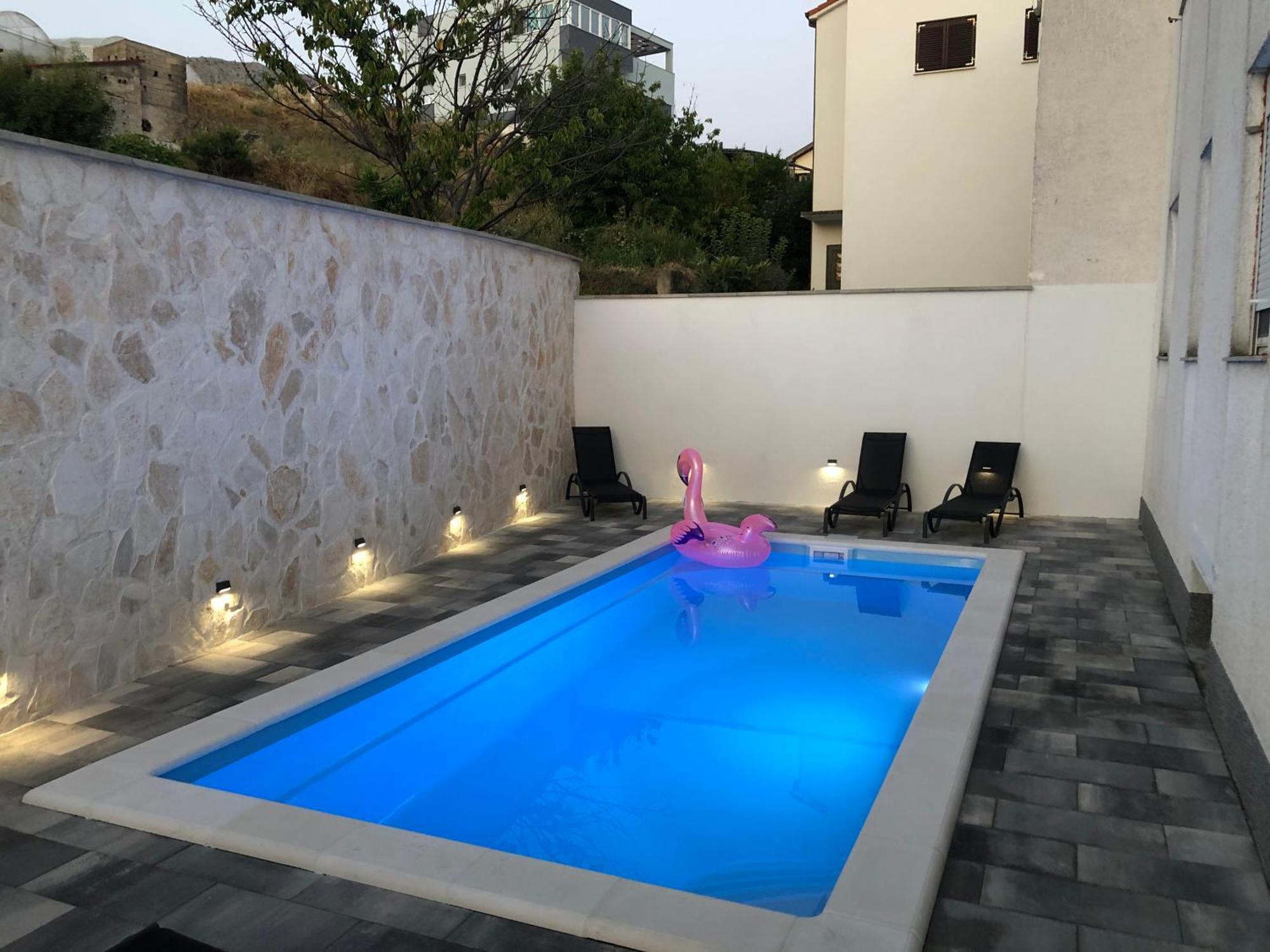 Apartment Frane Podstrana With Private Pool Bagian luar foto